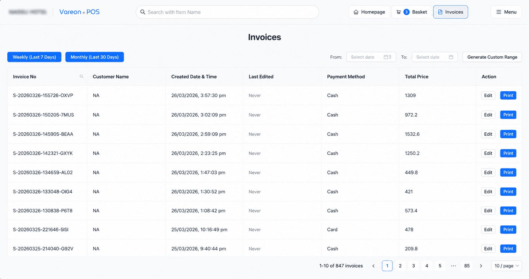 Daily Reports